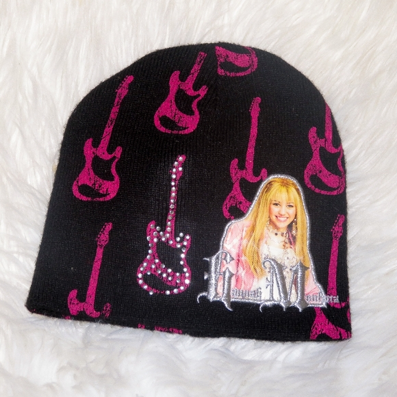 Hannah Montana Bedazzled Beanie Hat Y2k 